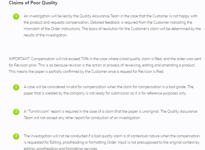 UKWritings guarantees